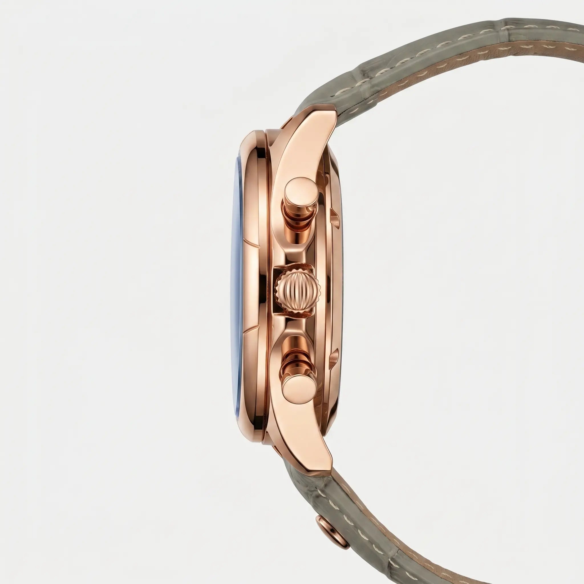 Meridian Ash Rose worn on the wrist - rose-gold chronograph-style watch by NORD 1975